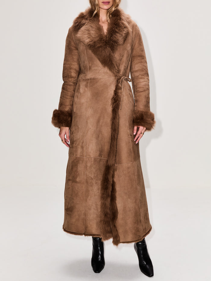 Joni Coat,NOUR HAMMOUR,MINK,Image 1