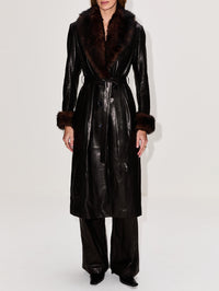 Baez Coat,NOUR HAMMOUR,NOIR CLASSIQUE,Image 2