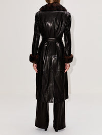 Baez Coat,NOUR HAMMOUR,NOIR CLASSIQUE,Image 4