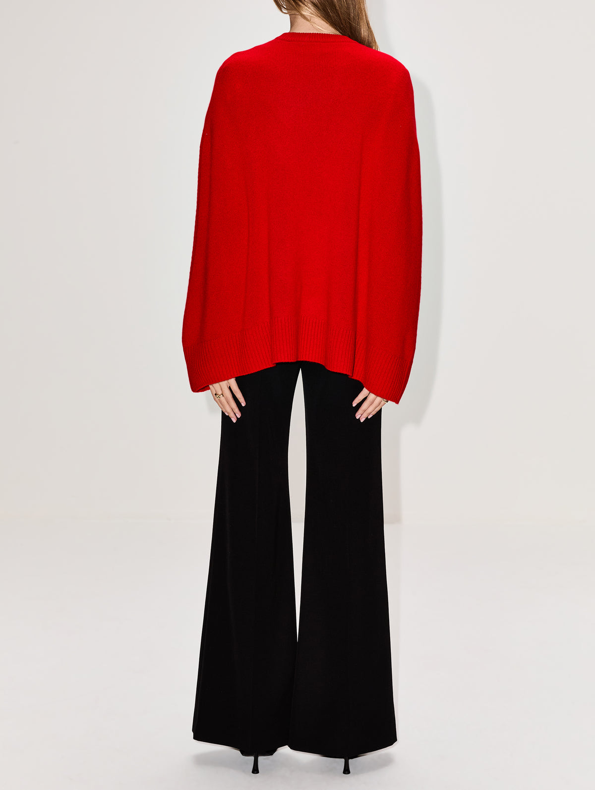 Crew Cape Knit,TOTÉME,POPPY,Image 3