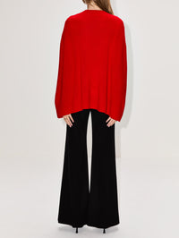 Crew Cape Knit,TOTÉME,POPPY,Image 3