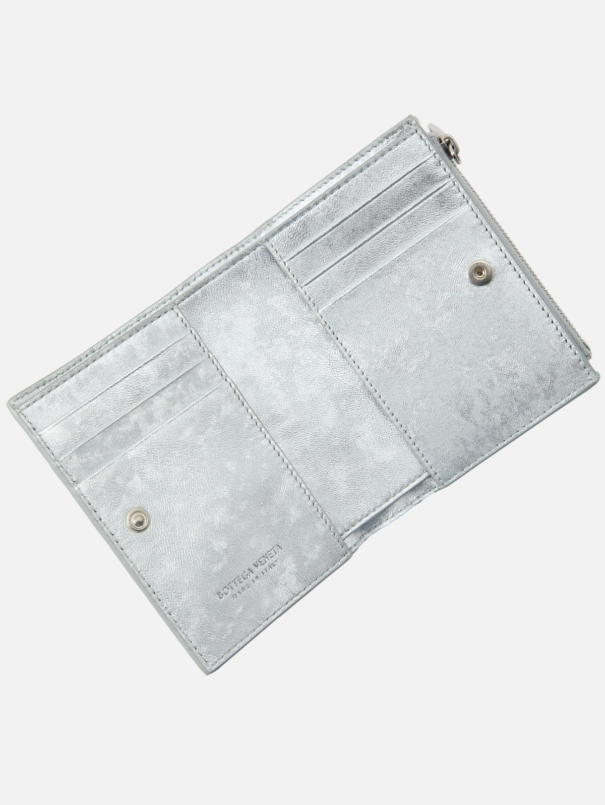 Small Bifold Wallet,BOTTEGA VENETA,SILVER,Image 2
