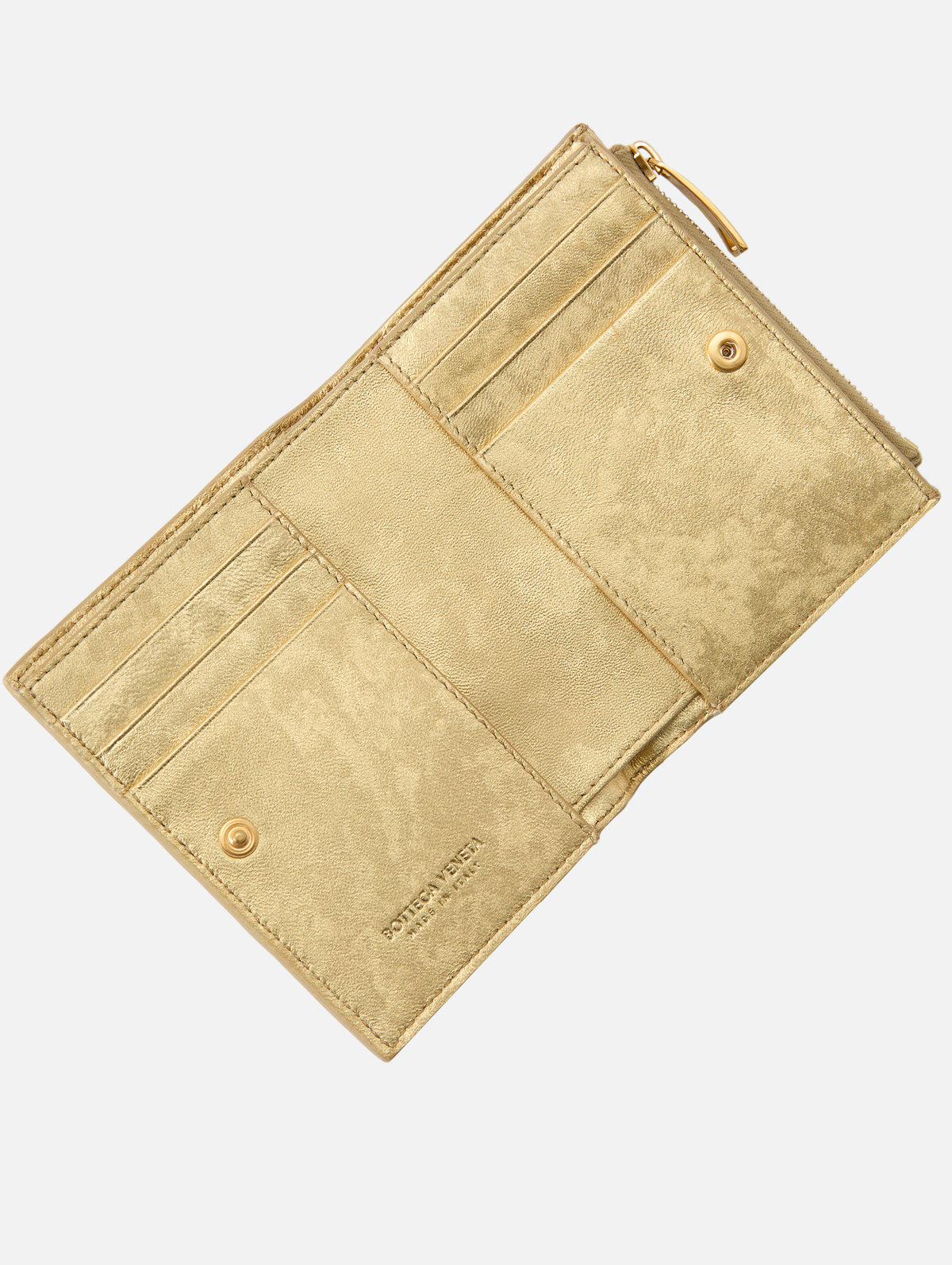Small Bifold Wallet,BOTTEGA VENETA,GOLD,Image 2