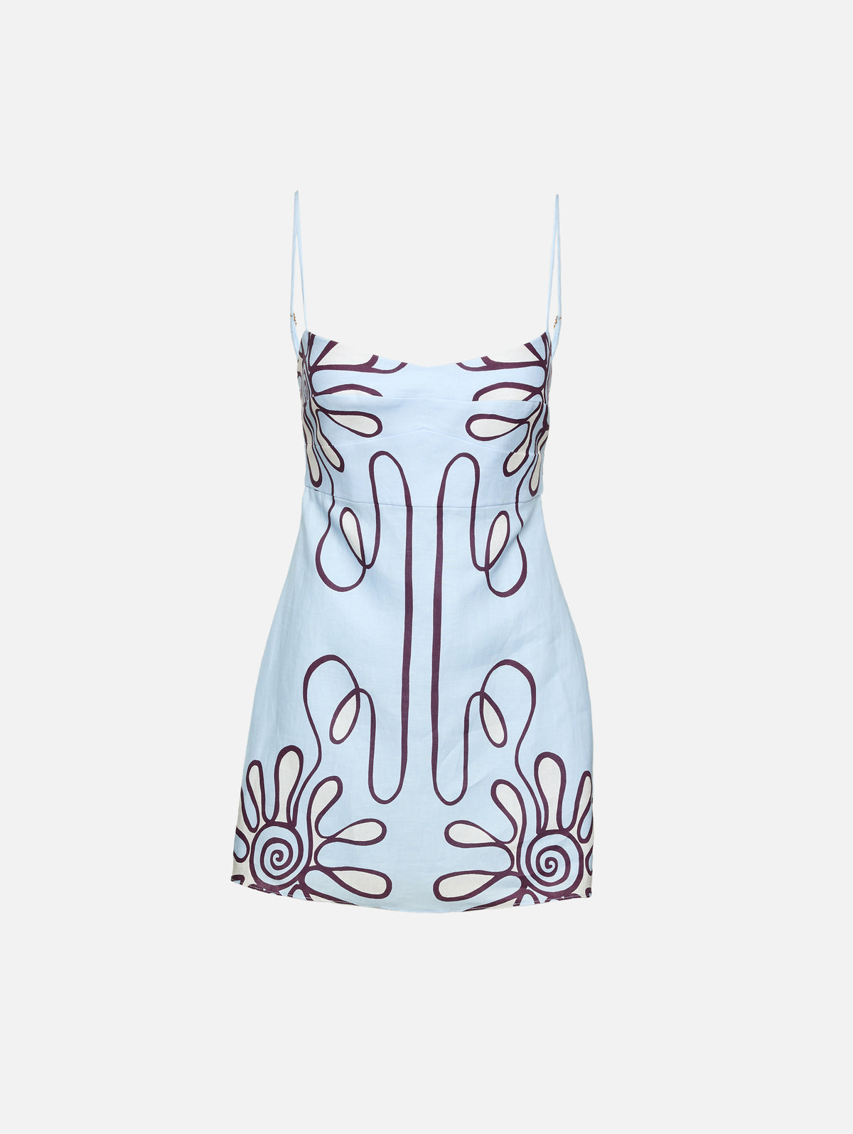 Cala de La Cruz Lucca Dress in Blue,White - size L Cala de La Cruz Lucca Dress in Blue,White - size L