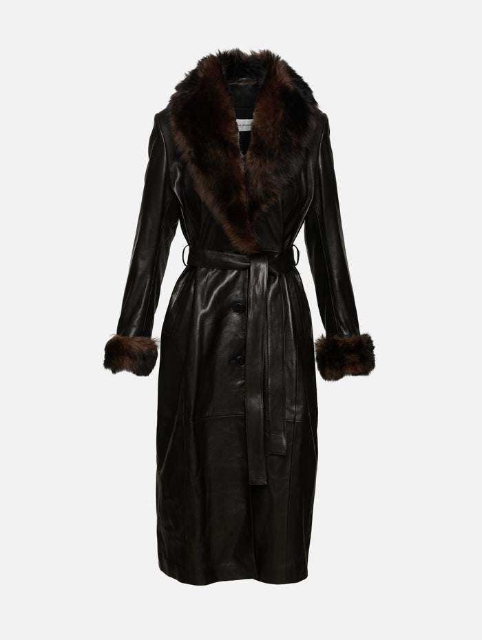 Baez Coat,NOUR HAMMOUR,NOIR CLASSIQUE,Image 1