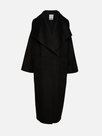 Signature Double Coat,TOTÉME,BLACK,Image 2