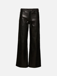 Milo Leather Pant,NOUR HAMMOUR,NOIR CLASSIQUE,Image 2