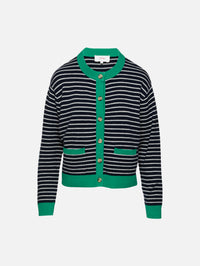 Lillian Cardigan,XÍRENA,NAVY STRIPE,Image 1