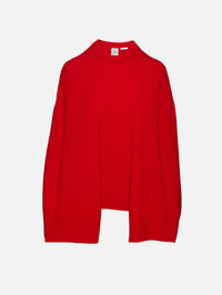 Crew Cape Knit,TOTÉME,POPPY,Image 1