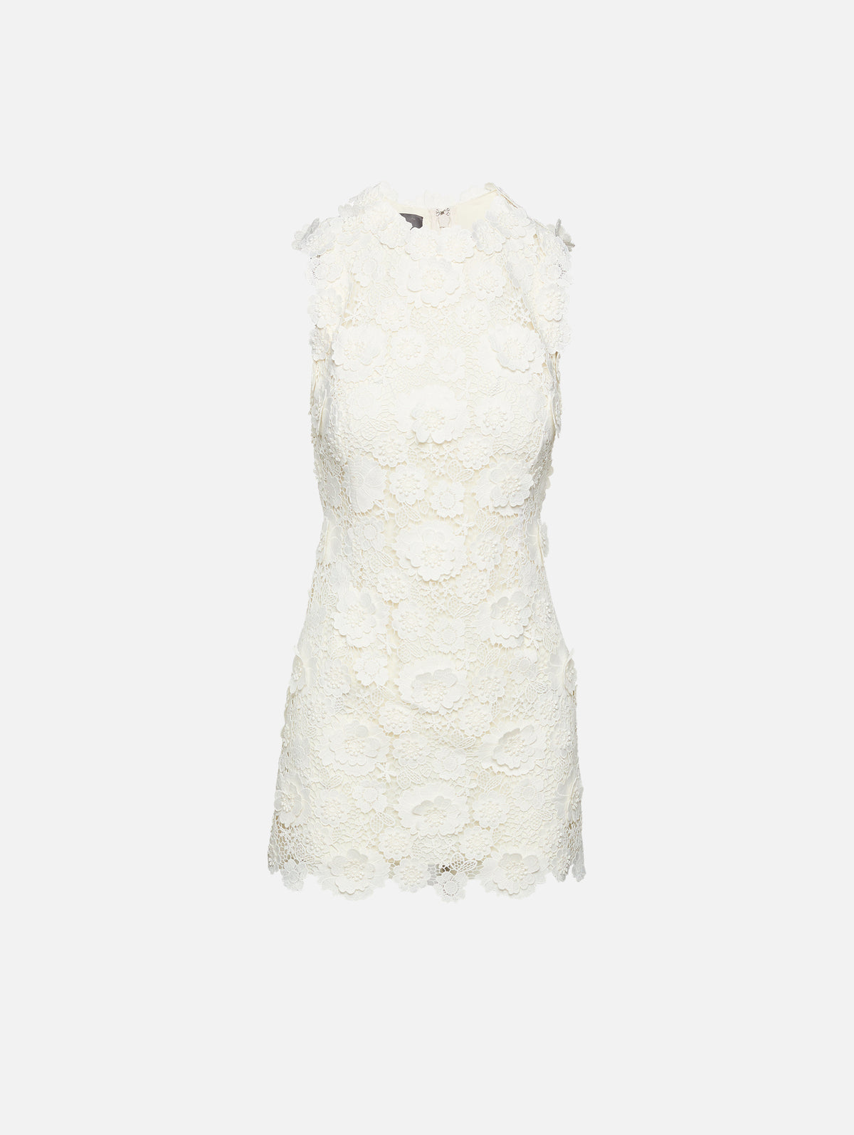 Sleeveless Shift Dress,MONIQUE LHUILLIER,IVORY,Image 1