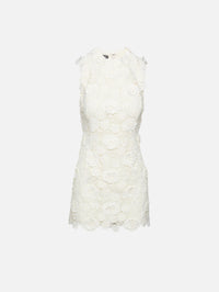 Sleeveless Shift Dress,MONIQUE LHUILLIER,IVORY,Image 1