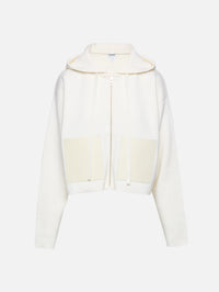 Zip Up Hoodie,LOEWE,WHITE,Image 1