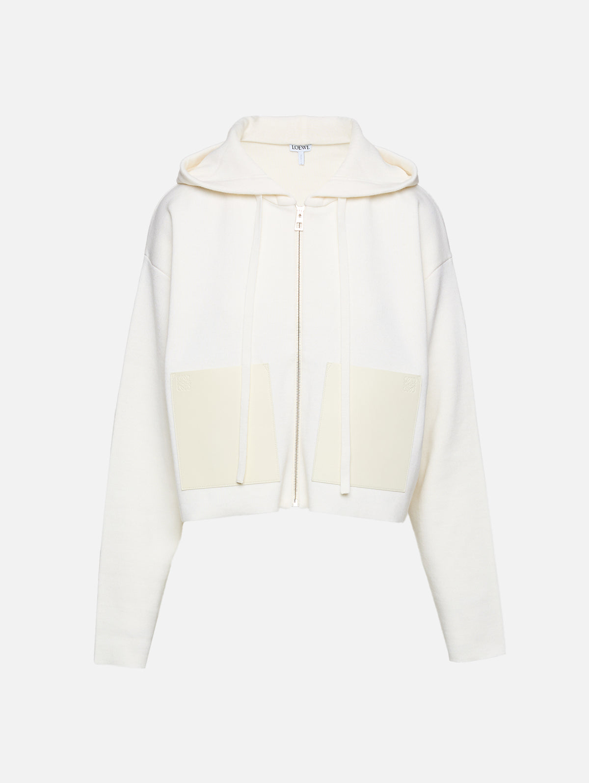Zip Up Hoodie,LOEWE,WHITE,Image 2