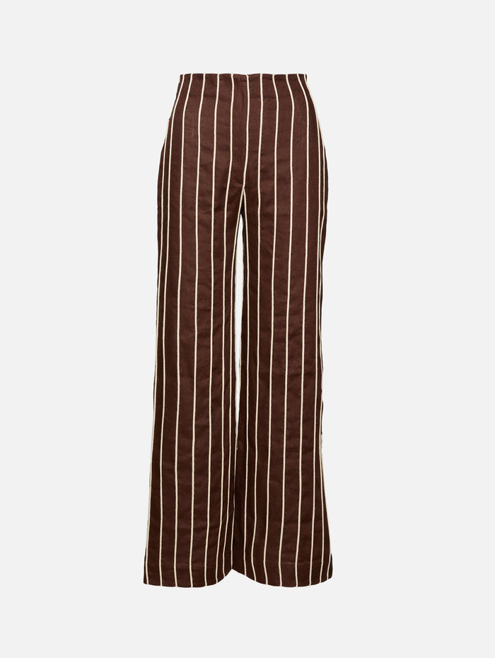 Tuyo Embroidered Pant,ANDRES OTALORA,MOCHA,Image 1