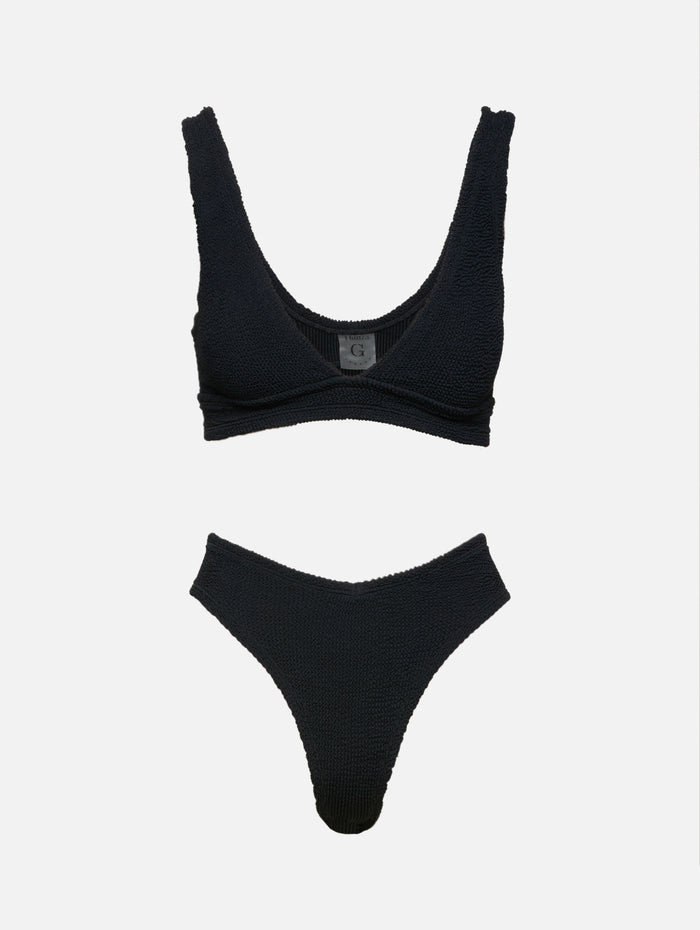 Angel Bikini,HUNZA G,BLACK,Image 1