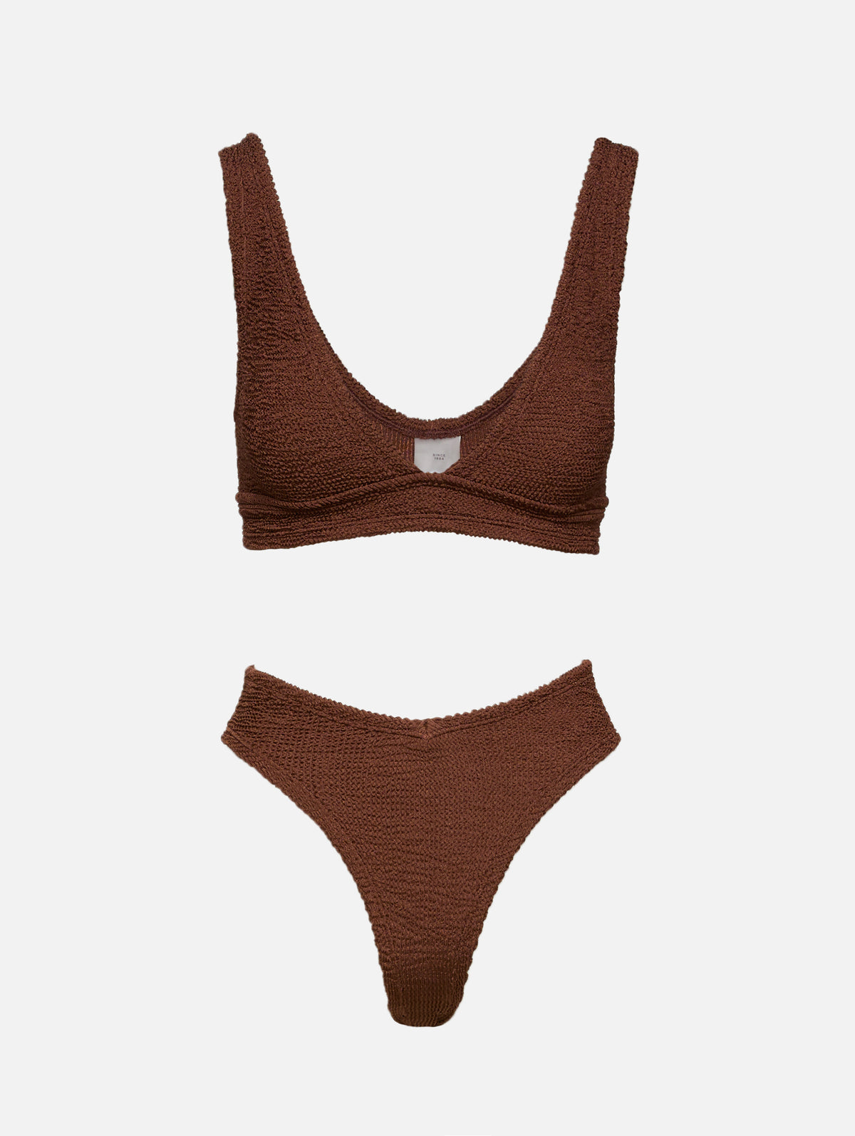 Angel Bikini,HUNZA G,METALLIC CHOCOLATE,Image 1