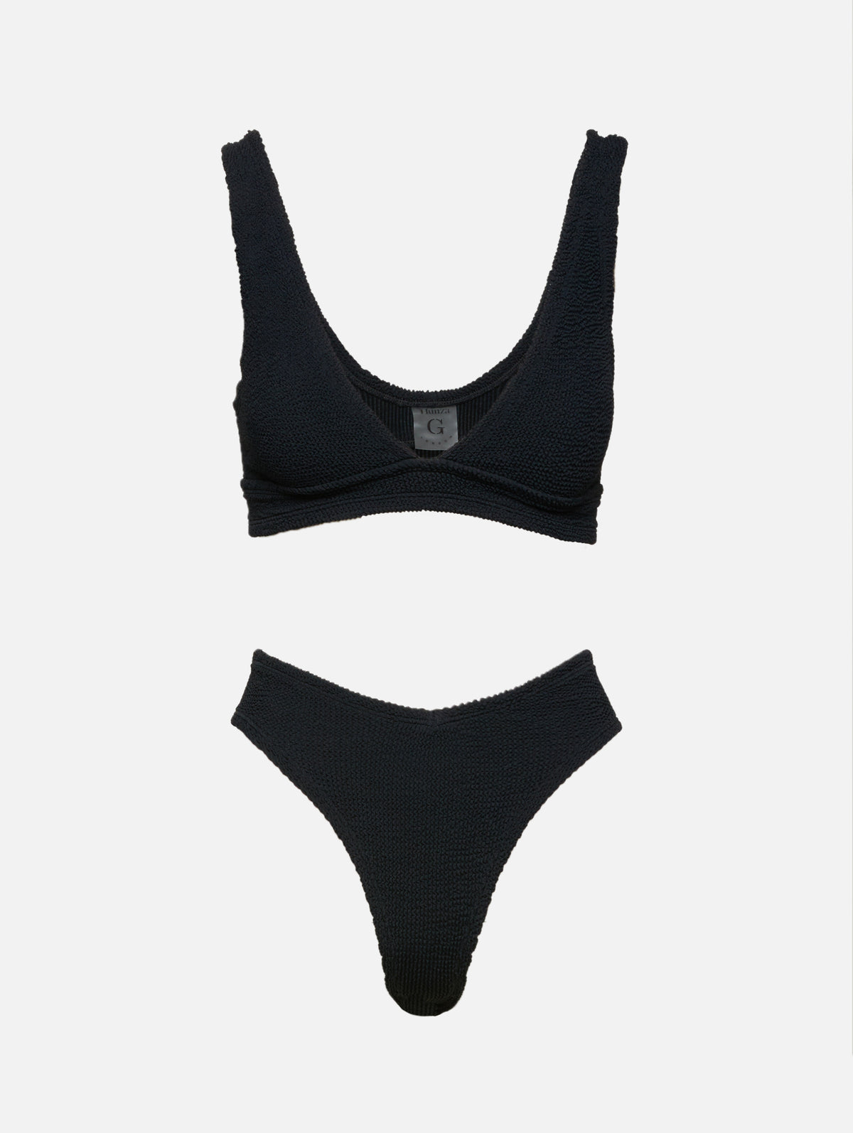 Angel Bikini,HUNZA G,BLACK,Image 2