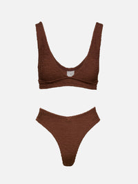 Angel Bikini,HUNZA G,METALLIC CHOCOLATE,Image 2