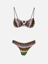 Chevron Bikini,MISSONI MARE,MULTICOLOURED,Image 2