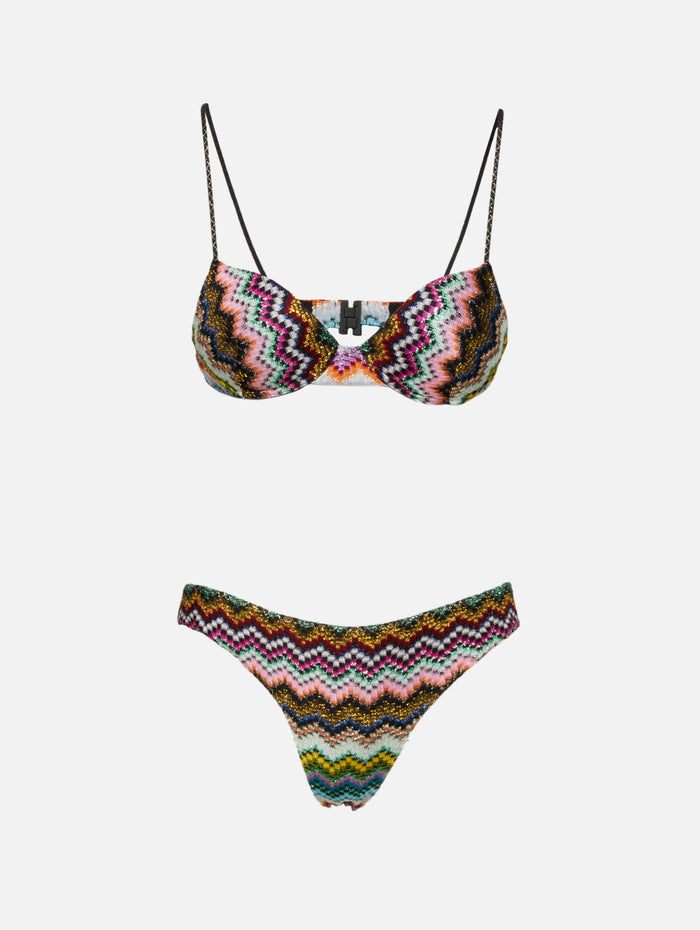 Chevron Bikini,MISSONI MARE,MULTICOLOURED,Image 1