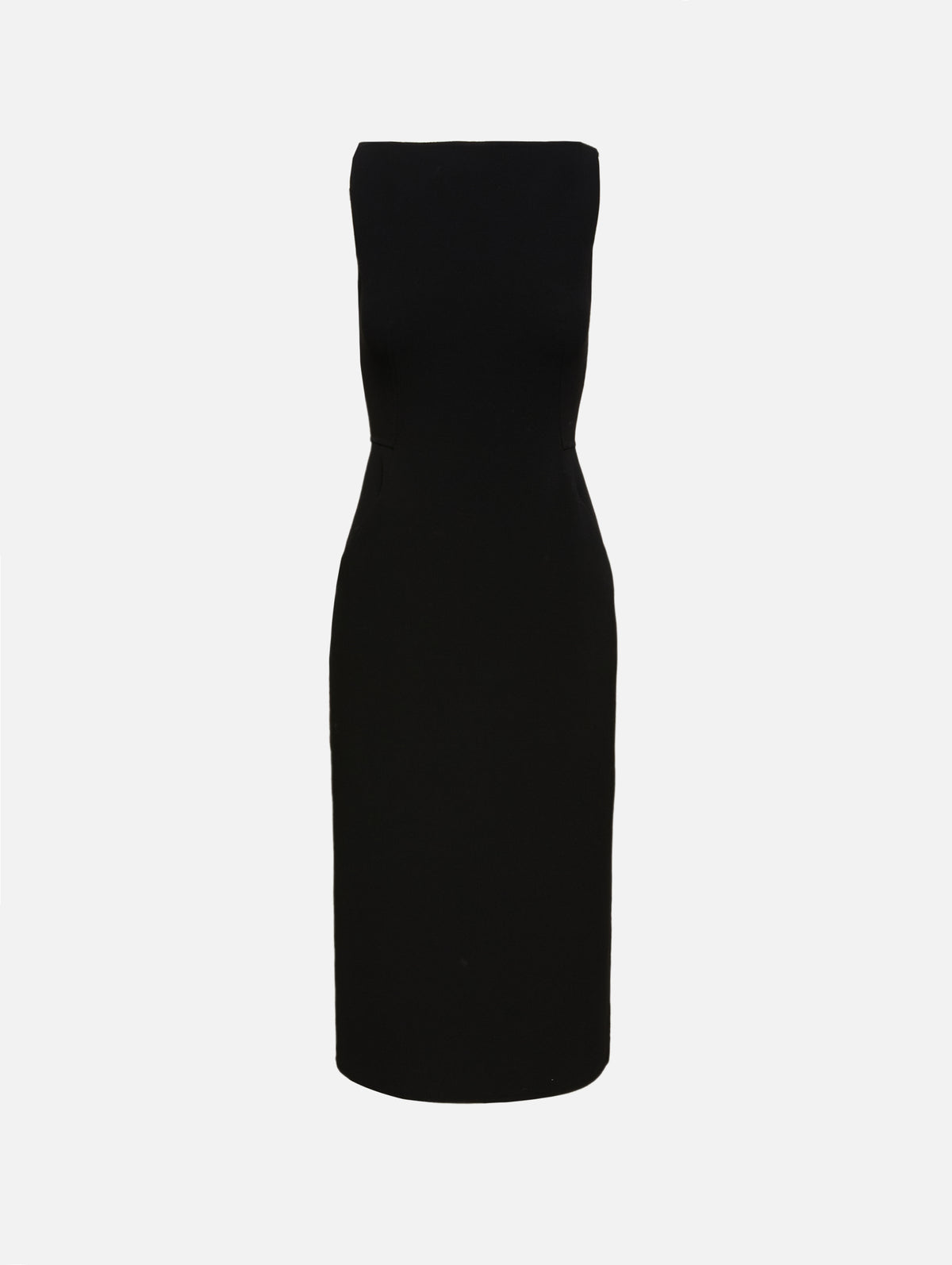 Doppio Boatneck Dress,ANOTHER TOMORROW,BLACK,Image 1