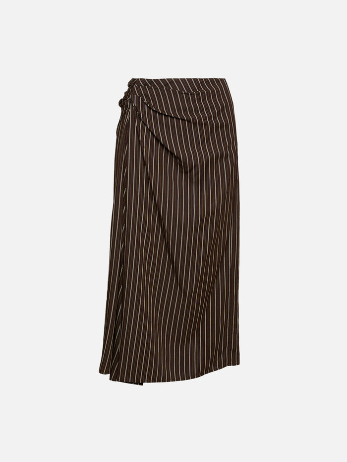 Jean Skirt,A.L.C.,GANACHE STRIPE,Image 1