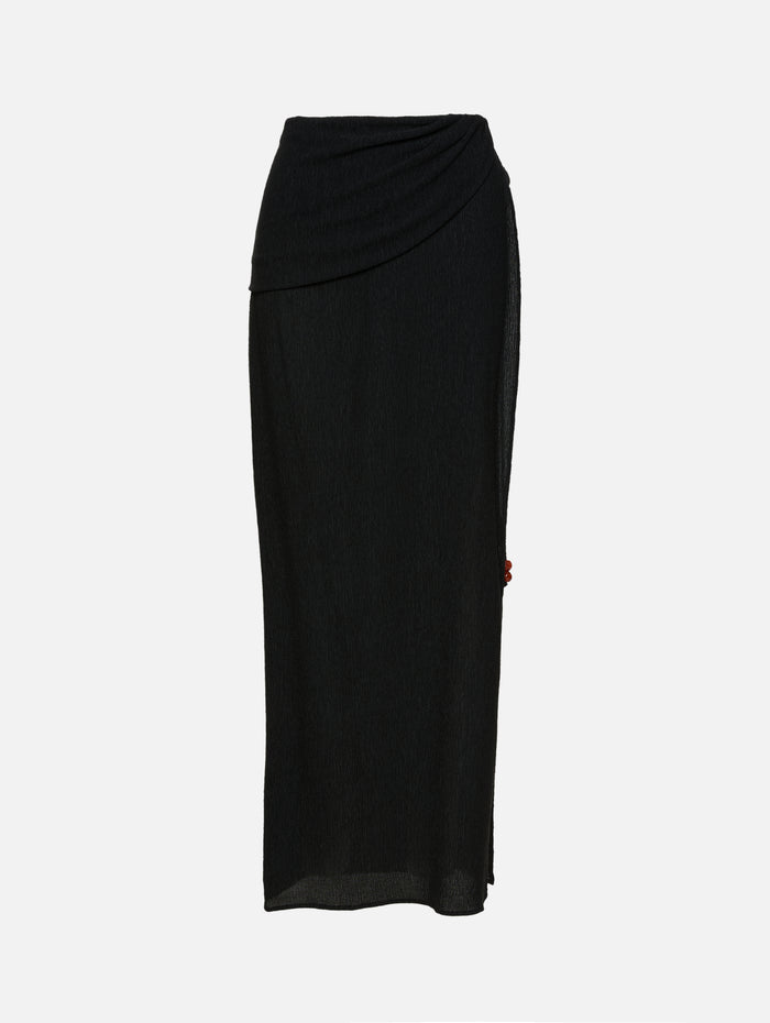 Beach Skirt,MAGDA BUTRYM,BLACK,Image 1