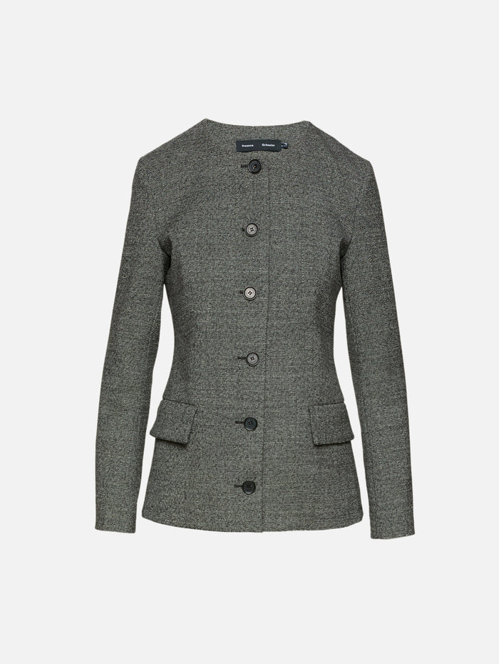 Annemarie Jacket,PROENZA SCHOULER,DARK GREY,Image 1