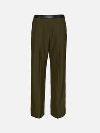Straight Leg Trouser,LOEWE,KHAKI GREEN,Image 2