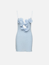 Ruffle Mini Dress,MAGDA BUTRYM,LIGHT BLUE,Image 2