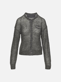 Crop Cardigan,MOTHER,GREY,Image 1