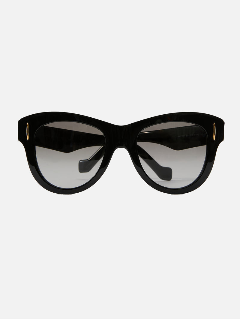 Loewe Black Cat-Eye Sunglasses with Gold Anagram Detail Loewe Anagram LW40160I 01A Sunglasses - US main image 4