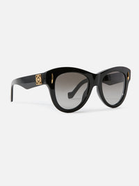 Cat Eye Sunglasses,LOEWE EYEWEAR,BLACK,Image 2