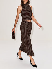 Jean Skirt,A.L.C.,GANACHE STRIPE,Image 3