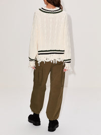 Cropped Cargo Pant,DENIMIST,OLIVE,Image 4