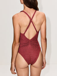 Bette Swimsuit,HUNZA G,METALLIC ROSEWOOD,Image 3