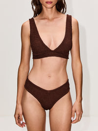 Angel Bikini,HUNZA G,METALLIC CHOCOLATE,Image 2