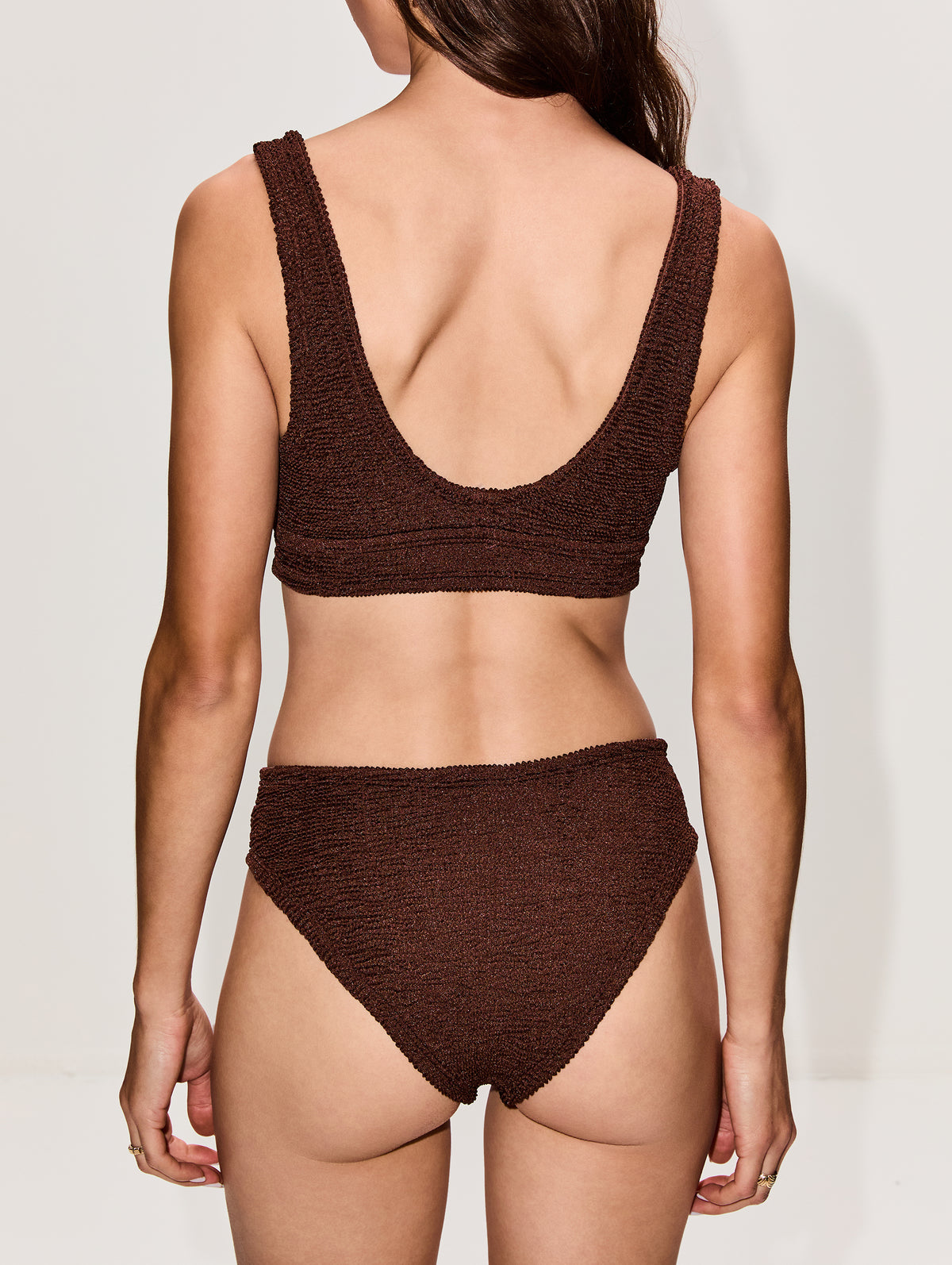 Angel Bikini,HUNZA G,METALLIC CHOCOLATE,Image 3