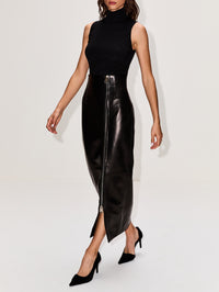 Gres Skirt,KHAITE,BLACK,Image 3