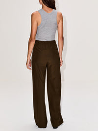 Straight Leg Trouser,LOEWE,KHAKI GREEN,Image 4