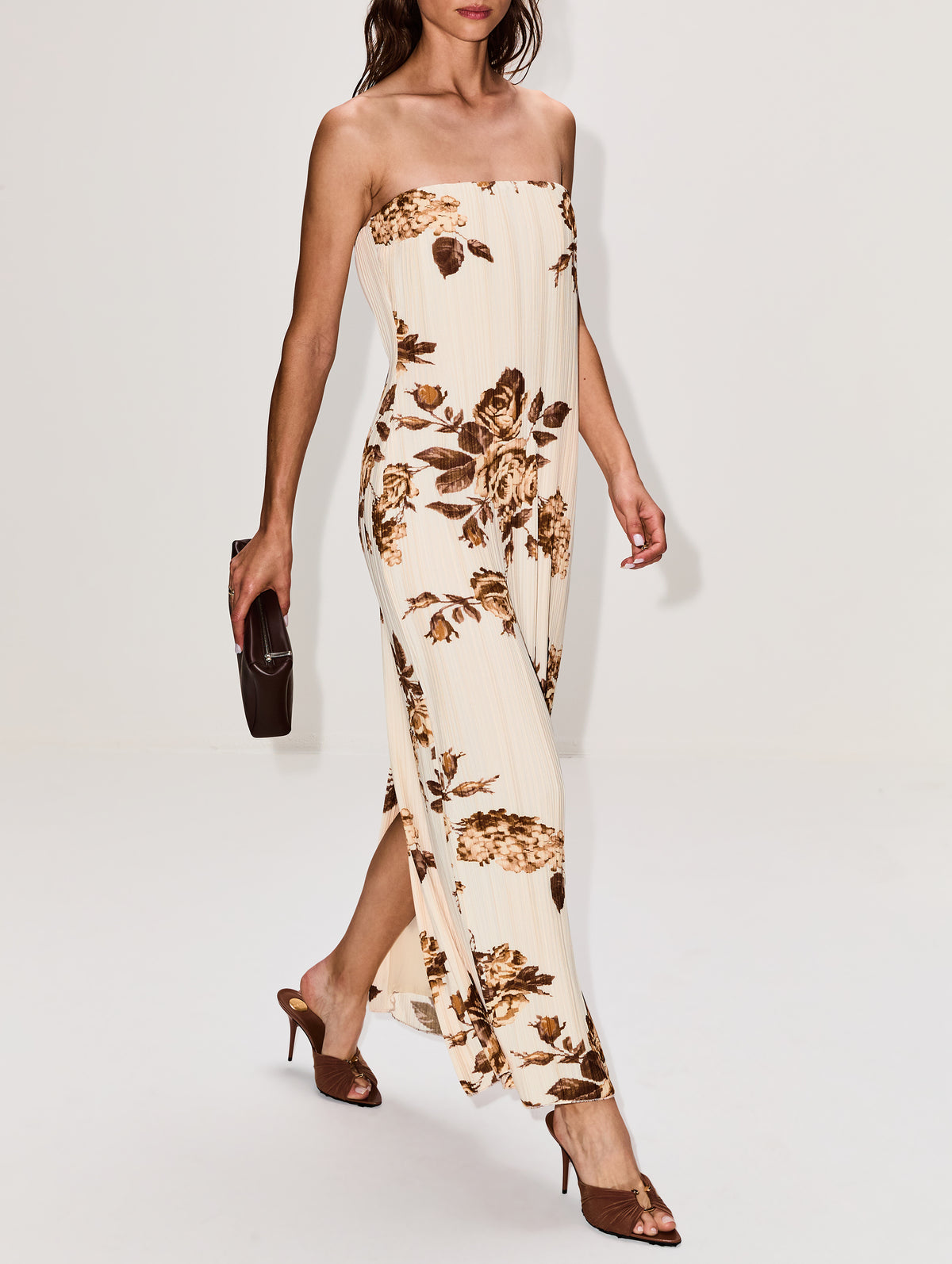 Floral Dress,MAGDA BUTRYM,CREAM,Image 3