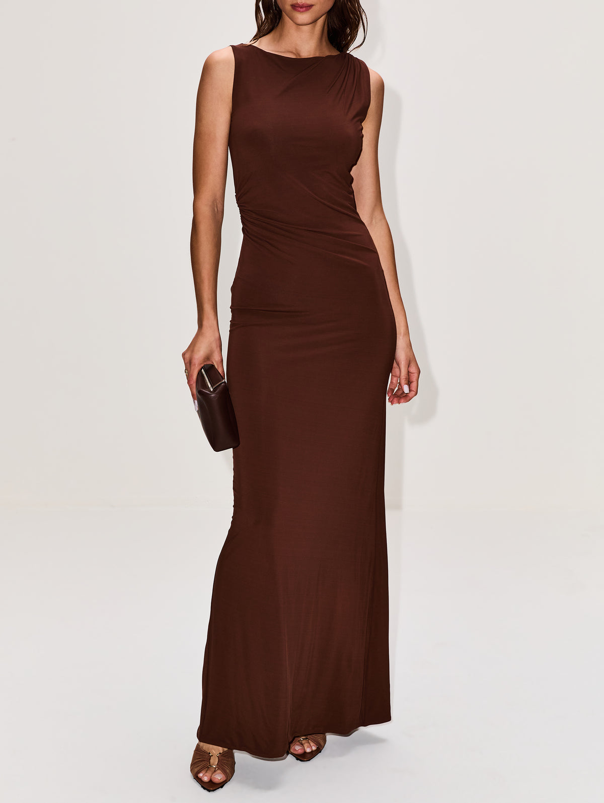 Magnolia Gown,MIMCHIK,CHOCOLATE,Image 2