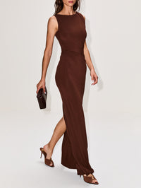 Magnolia Gown,MIMCHIK,CHOCOLATE,Image 3