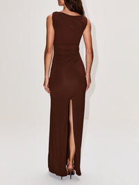 Magnolia Gown,MIMCHIK,CHOCOLATE,Image 4