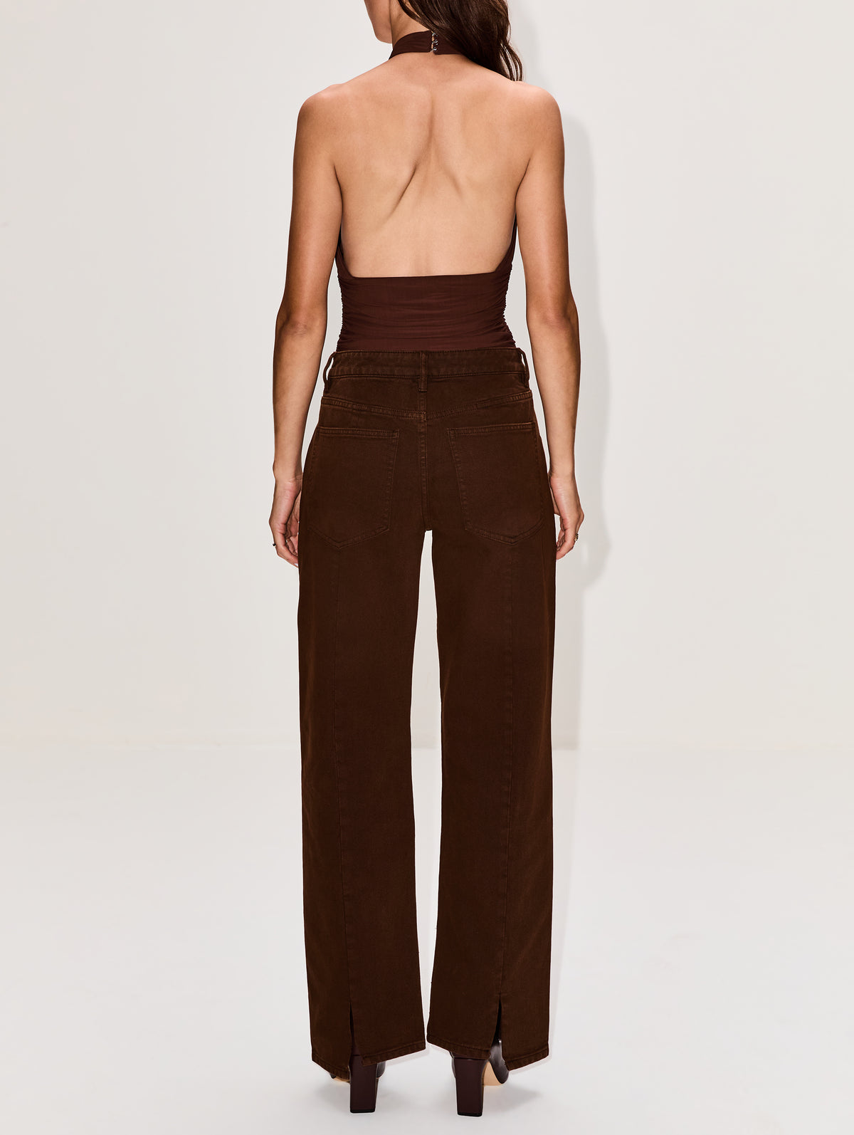 Split Hem Jean,MIMCHIK,BROWN OVERDYE,Image 3