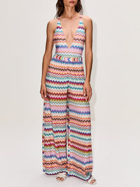 Chevron Trouser,MISSONI MARE,MULTICOLOURED,Image 2