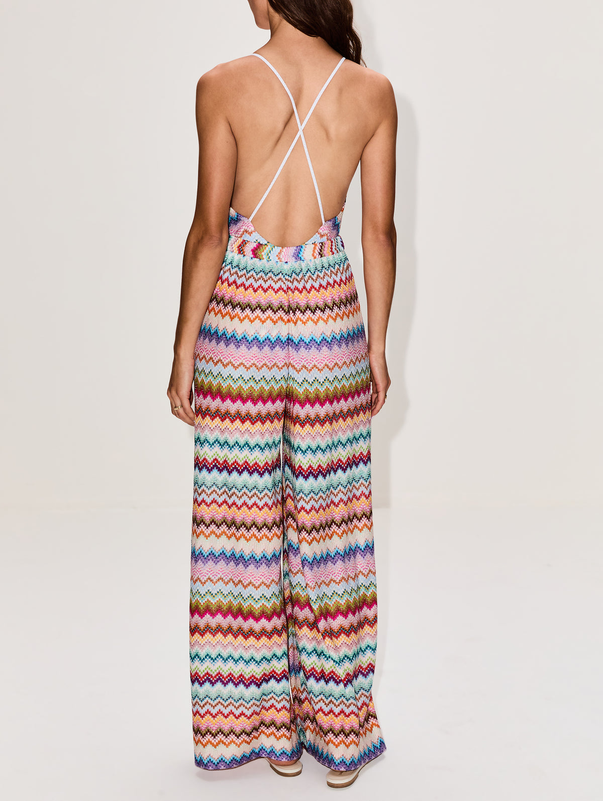Chevron Trouser,MISSONI MARE,MULTICOLOURED,Image 4