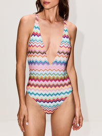 One Piece Swimsuit,MISSONI MARE,MULTICOLOURED,Image 2