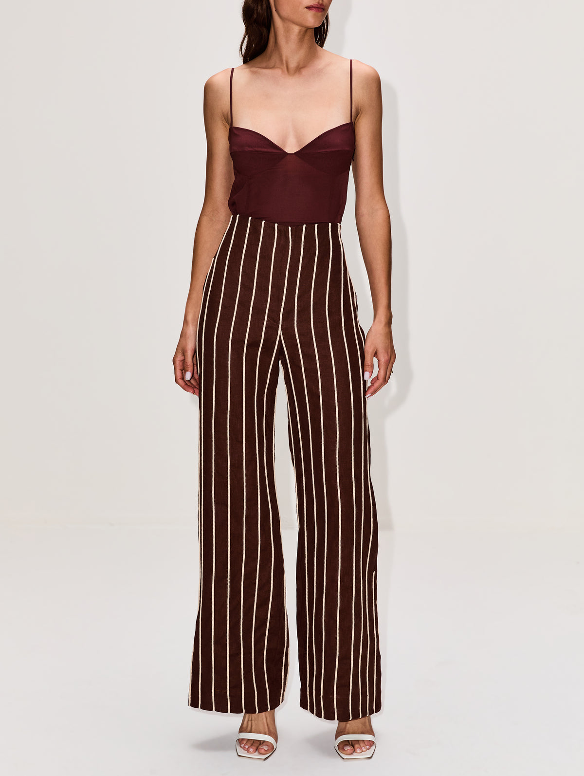 Tuyo Embroidered Pant,ANDRES OTALORA,MOCHA,Image 2