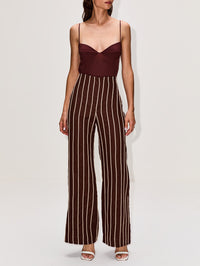 Tuyo Embroidered Pant,ANDRES OTALORA,MOCHA,Image 2